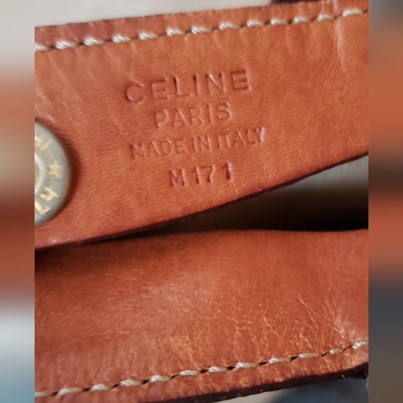 💫Celine: Vintage Triomphe Macadam PVC Small Shopping Bag Tote - Serial M171 - Picture 3 of 14